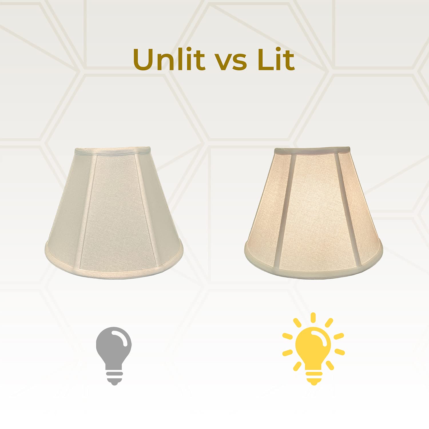 Royal Designs Deep Empire Lamp Shade, UNO Floor Lamp, Linen Beige, 6 x 12 x 9.25, BS-707U-12LNBG