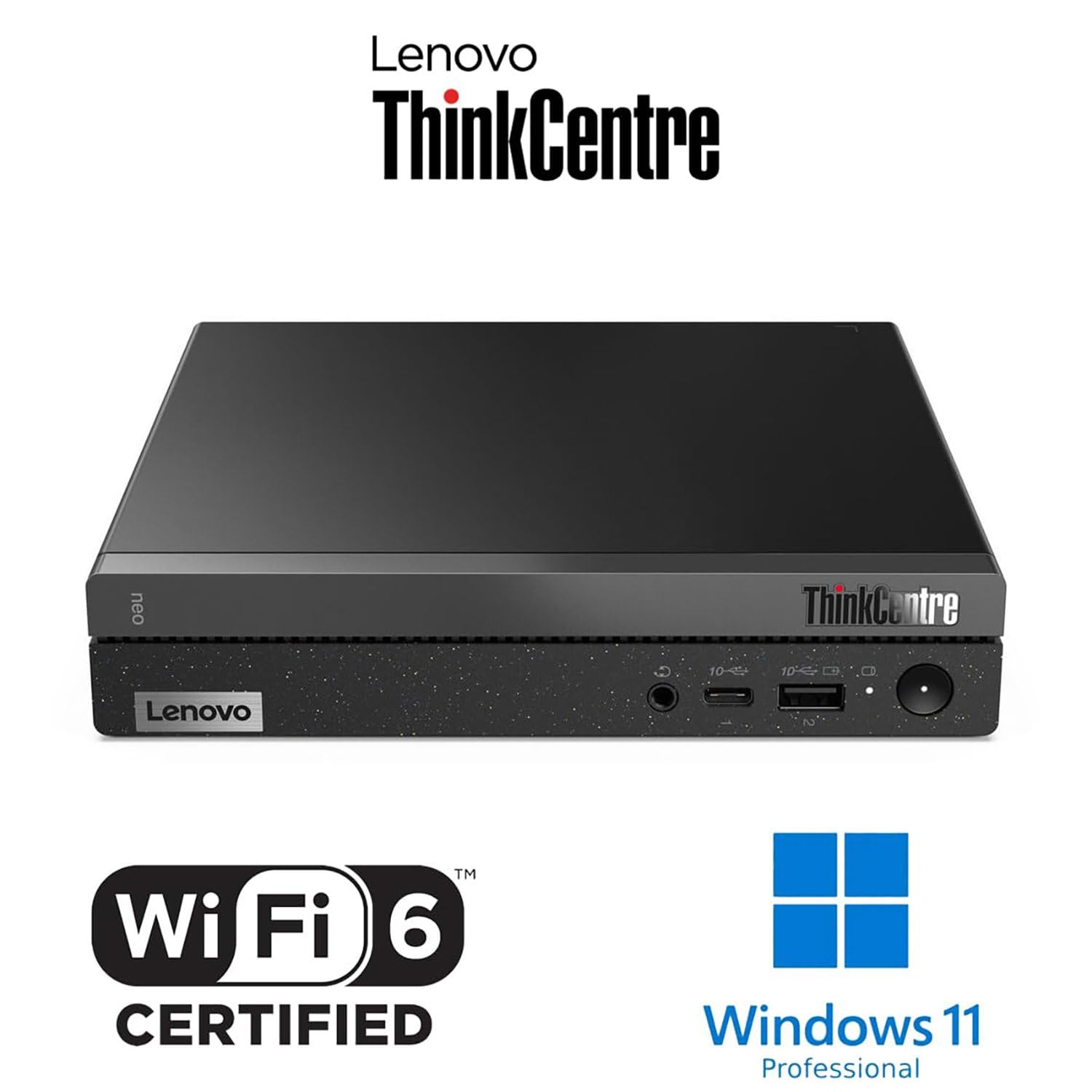 Lenovo ThinKCentre neo 50q Gen 4 Tiny 1L Business Mini Desktop Computer, 13th Gen Intel 8-Core i5-13420H (Beat i7-1355U), 16GB DDR4 RAM, 512GB PCIe SSD, 2 DisplayPorts, WiFi 6, Win 11 Pro, Vent-Hear