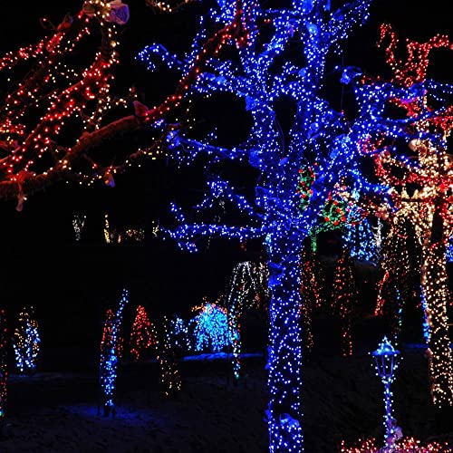 TW SHINE Halloween Lights, 200 LED 66FT Outdoor Halloween Lights Plug in with 8 Modes, Waterproof Christmas Lights Outdoor, Indoor Decorations for Party Yard Haunted House Decor, Purple
