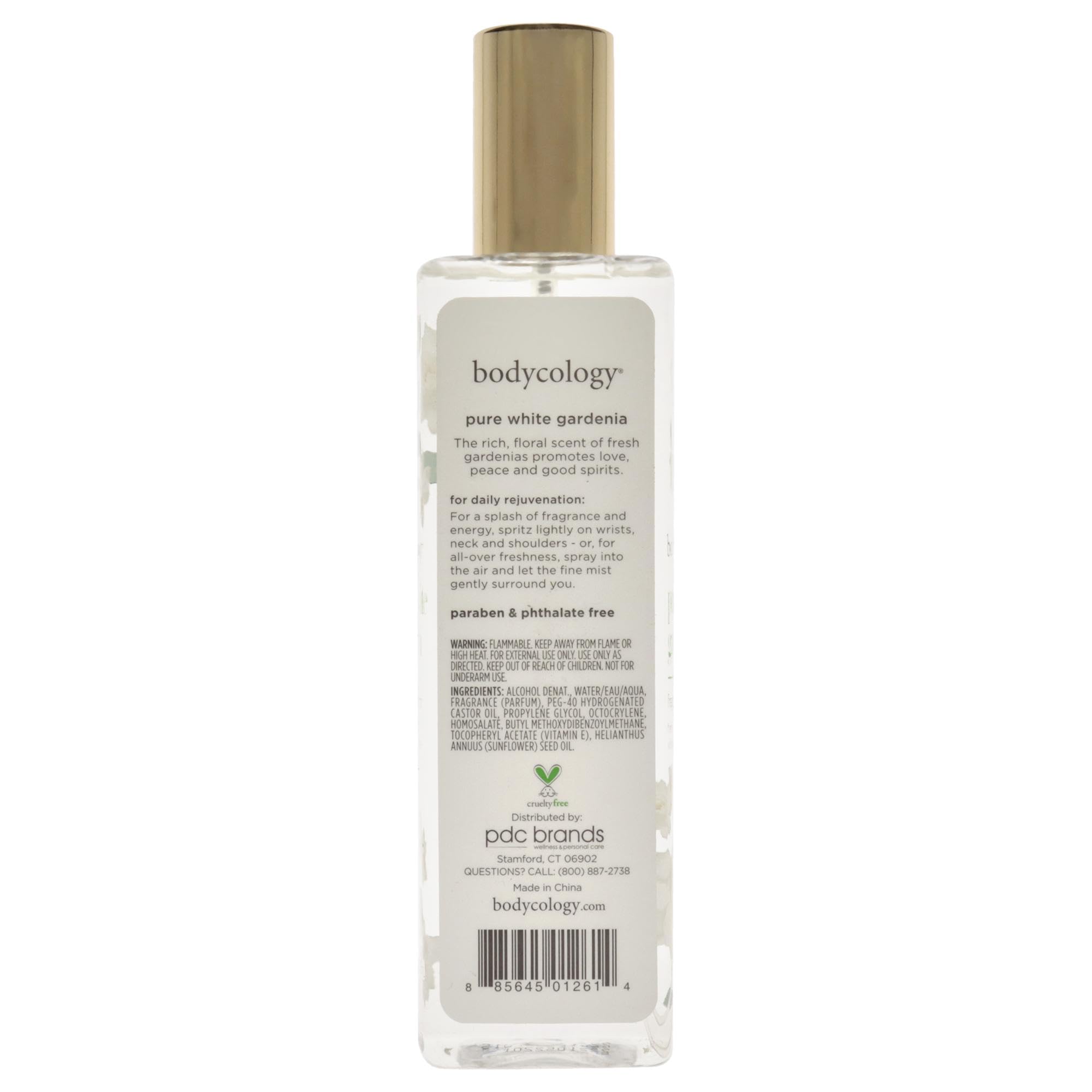 Bodycology Pure White Gardenia Fragrance Mist Women 8 oz