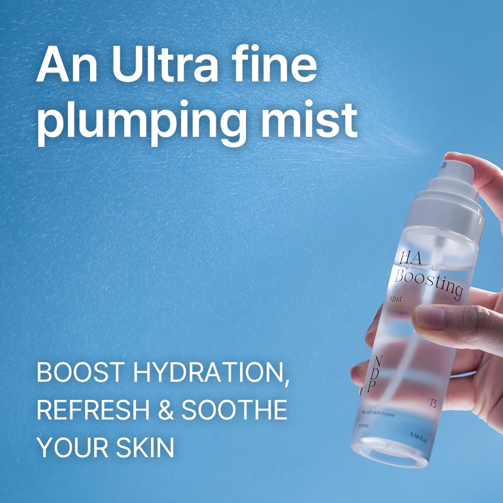 Natural Derma Project Skin Refreshing Hyaluronic Acid Face Mist, HA Boosting, Hydrating, Plumping 100ml