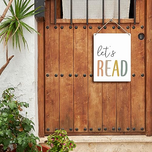 FUGWN Boho Let’s Play Wooden Signs 8x10, Boho Wall Hanging, Lets Play, Boho Nursery Decor, Playroom Decor, Play Sign, Playroom Sign, Play Room Wall Decor, Play Room Decor for Kids
