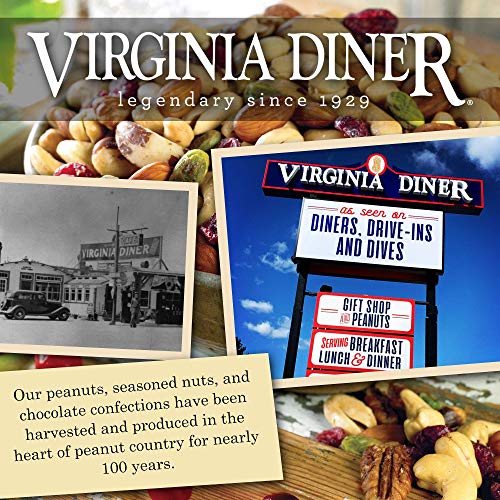 Virginia Diner Double Dipped Chocolatey Covered Virginia Peanuts, Gourmet Natural Gift Tin, 20 Ounce (Pack of 1)