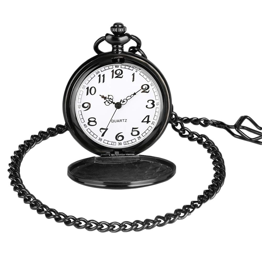 Udaney to My-Grandson-Pocket-Watch-Gifts for Grandson Best Gifts for Him Birthday Gifts from Grandpa, Graduation Gifts for Men,Engraved Pocket Watch with Box for Men