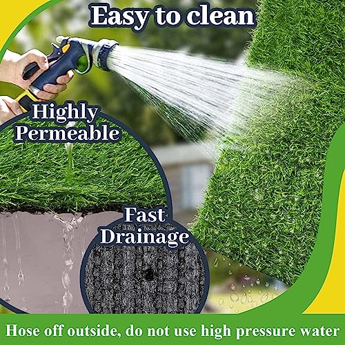 SHACOS Artificial Grass Table Runner - 1x5 Feet, 1.2 inch Outdoor Fake Turf Mat Grass Rug for Table, Home, Patio, Wall, Garden, Yard Decor