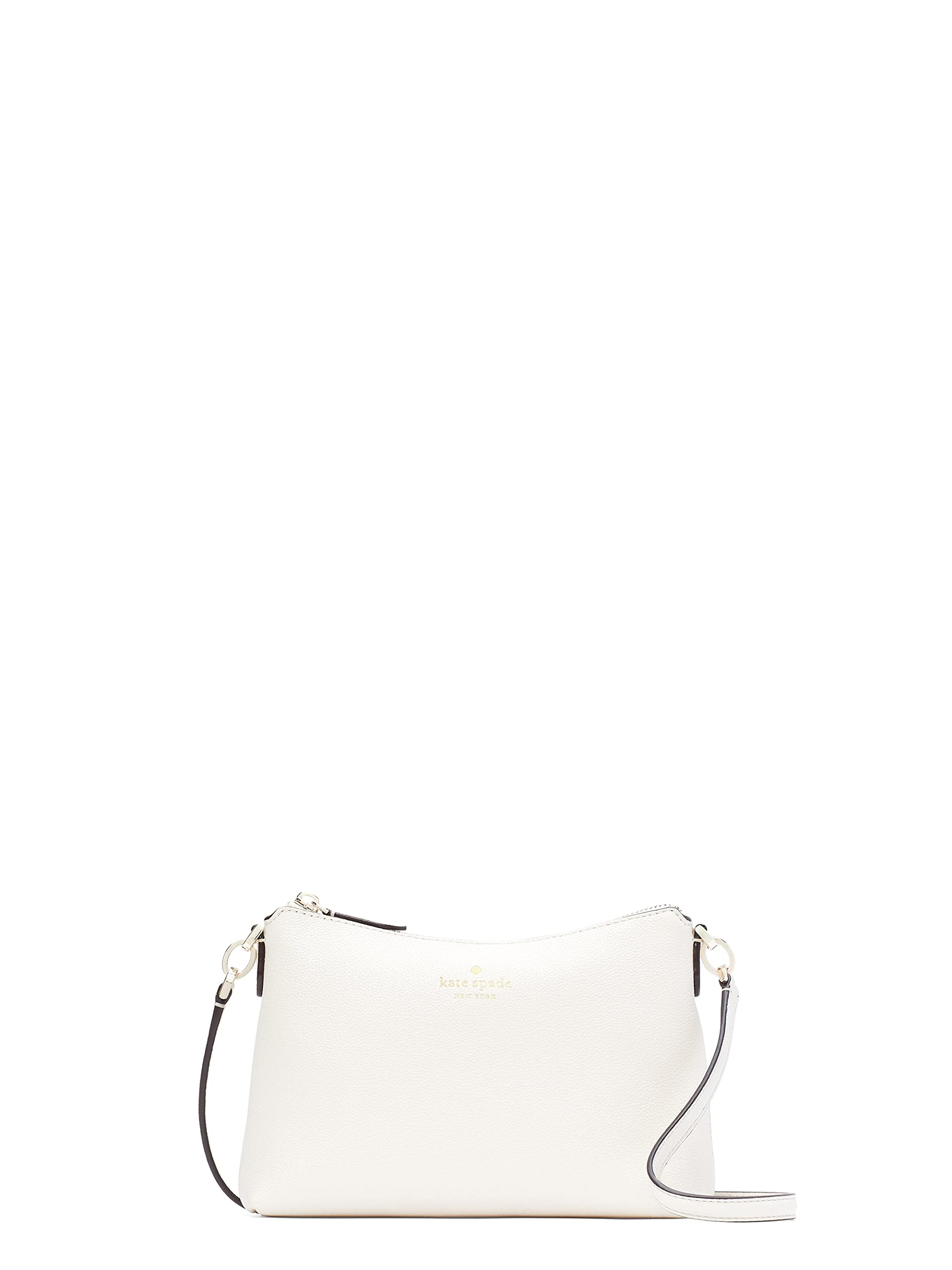 Kate Spade Bailey Textured Leather Crossbody Bag Purse Handbag Parchment