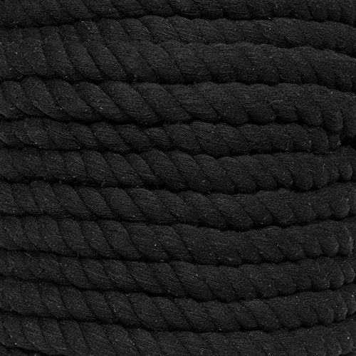 Super Soft 3 Strand Twisted Cotton Rope (Imperial, 1/2 Inch x 10 Feet)