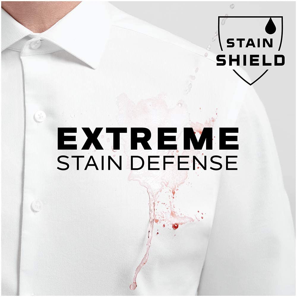 Van Heusen Men's Dress Shirt Slim Fit Stain Shield Stretch, White, 16"-16.5" Neck 34"-35" Sleeve