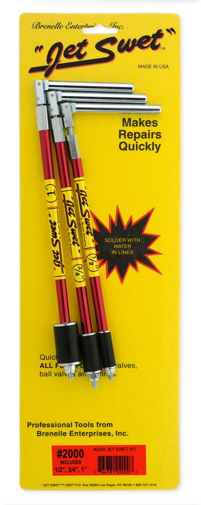 Jet Swet Jetpack 2000 Kit - 1/2", 3/4" and 1" Jet Swet Tools (3 Pieces)