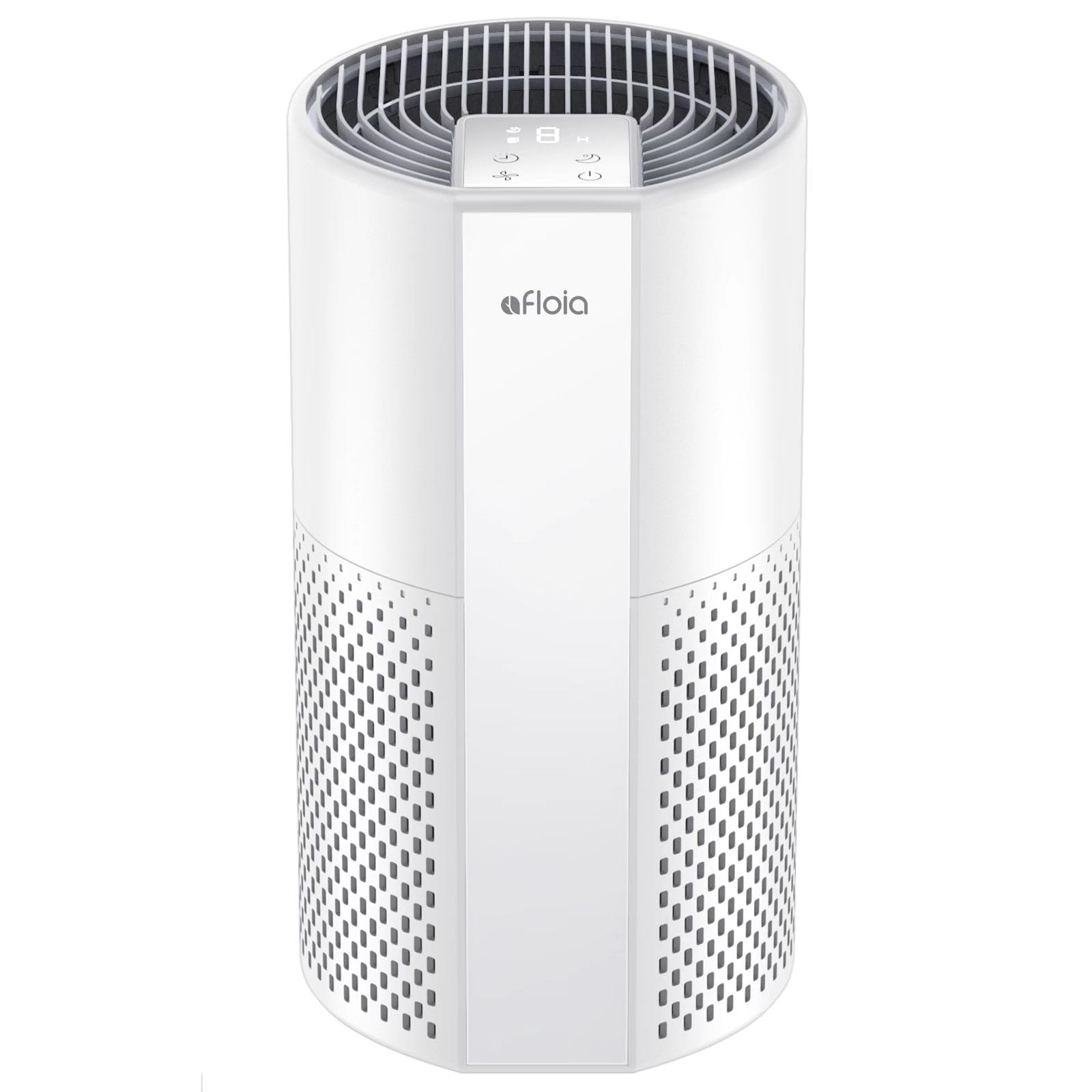 Afloia Air Purifier for Home, 4-in-1 Washable Filter for Allergies, Covers Up to 1076 ft², Quiet Operation, Auto Shut-Off & Night Light, Removes Pet Dander, Pollen, Dust, Mold, and Smoke, White,Pluto