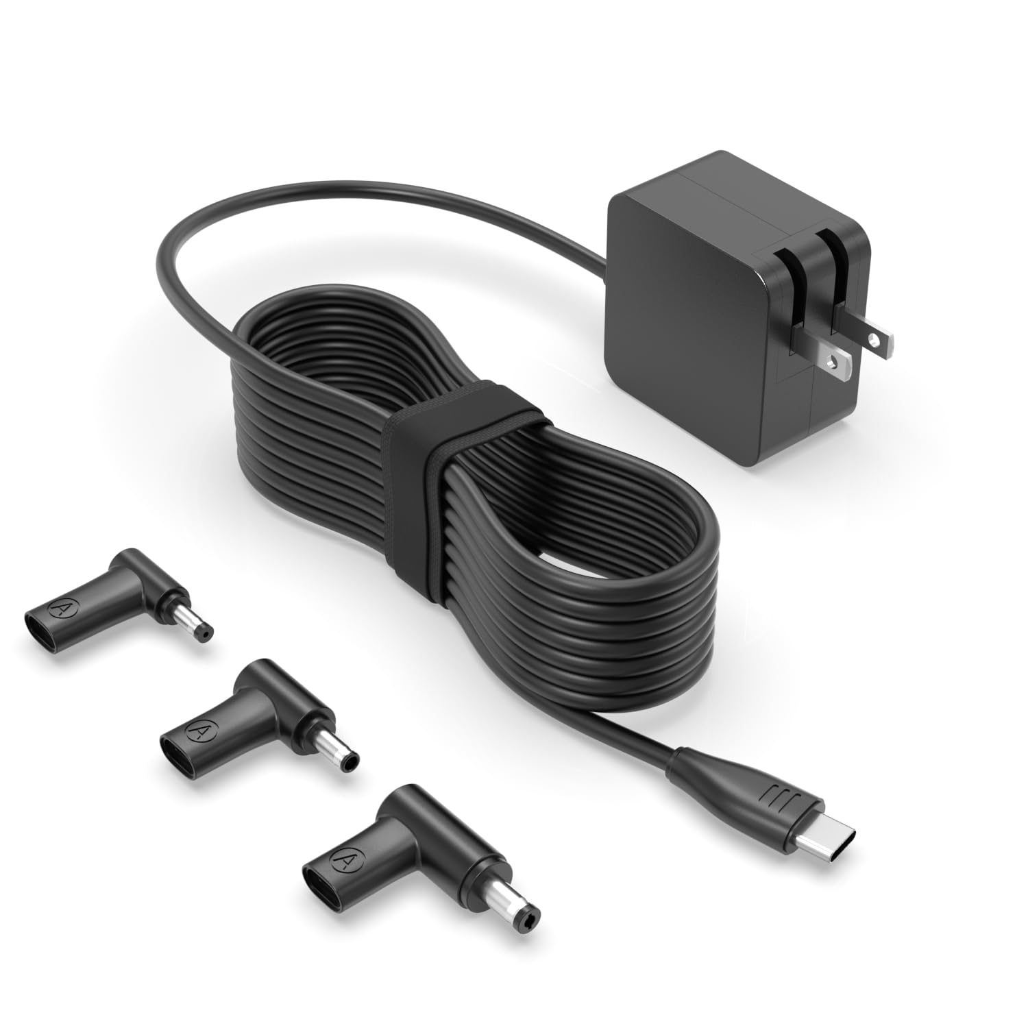 Charger for Asus Laptop, GaN Fast Charger, Ultra Mini (40% Smaller), Foldable, USB C & Round Connector (Universal), 7.5ft Extended Cable, 65W/45W/33W