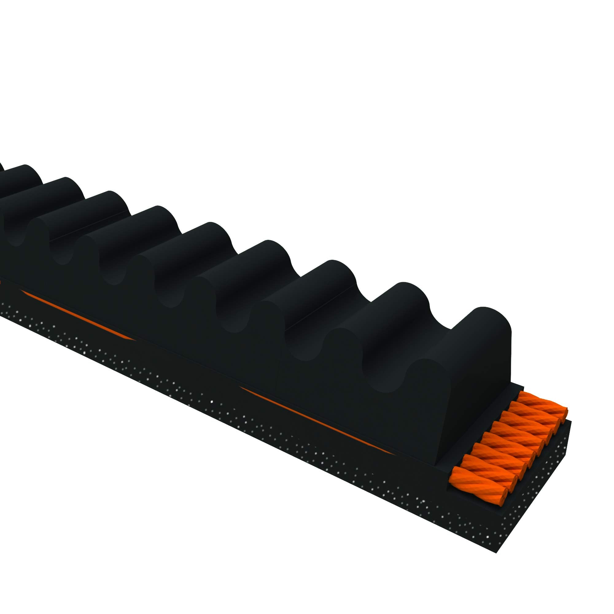 D&D PowerDrive AX72 V Belt, Rubber, 1/2" x 74" OC