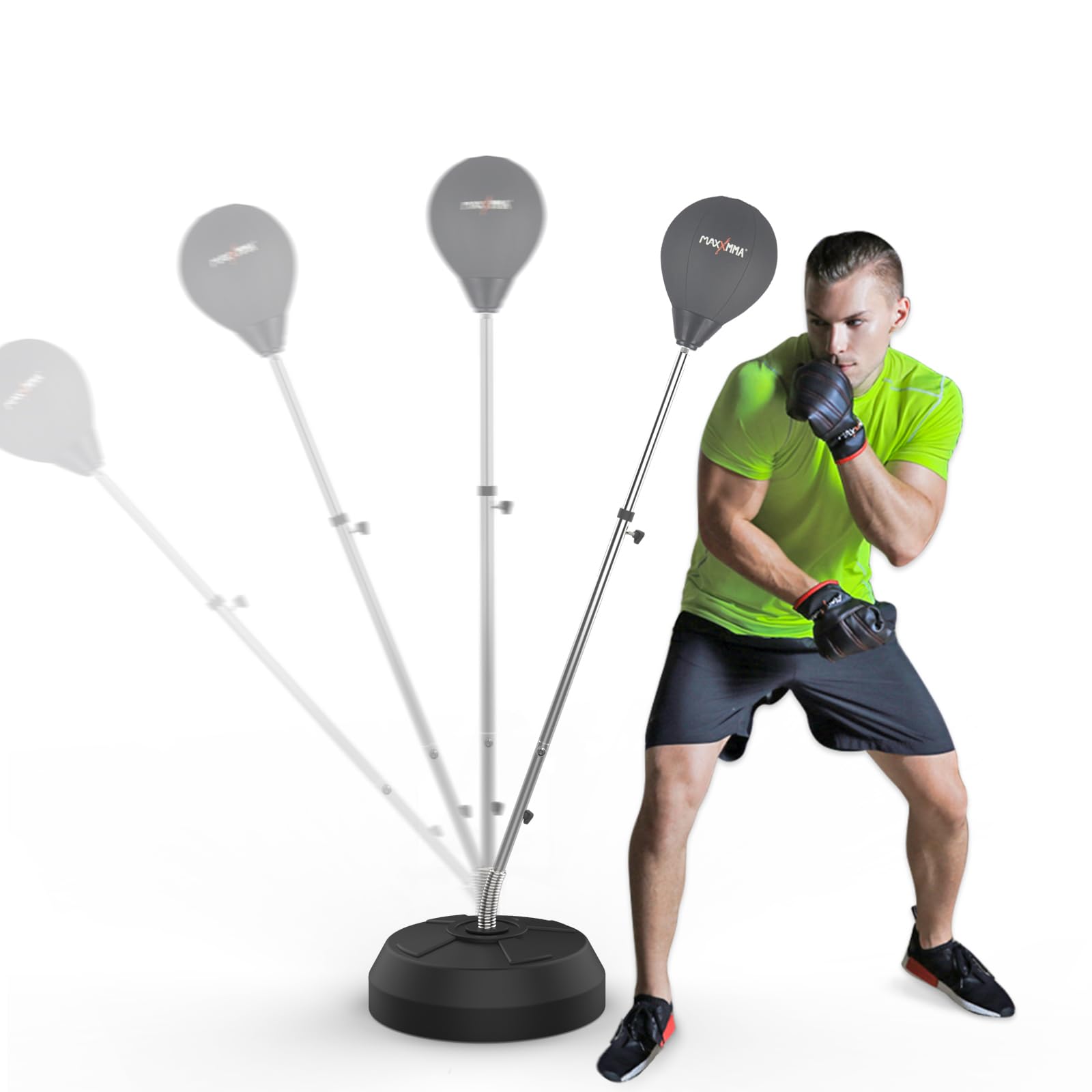 MaxxMMA Speed-Adjustable Freestanding Reflex Bag Kit