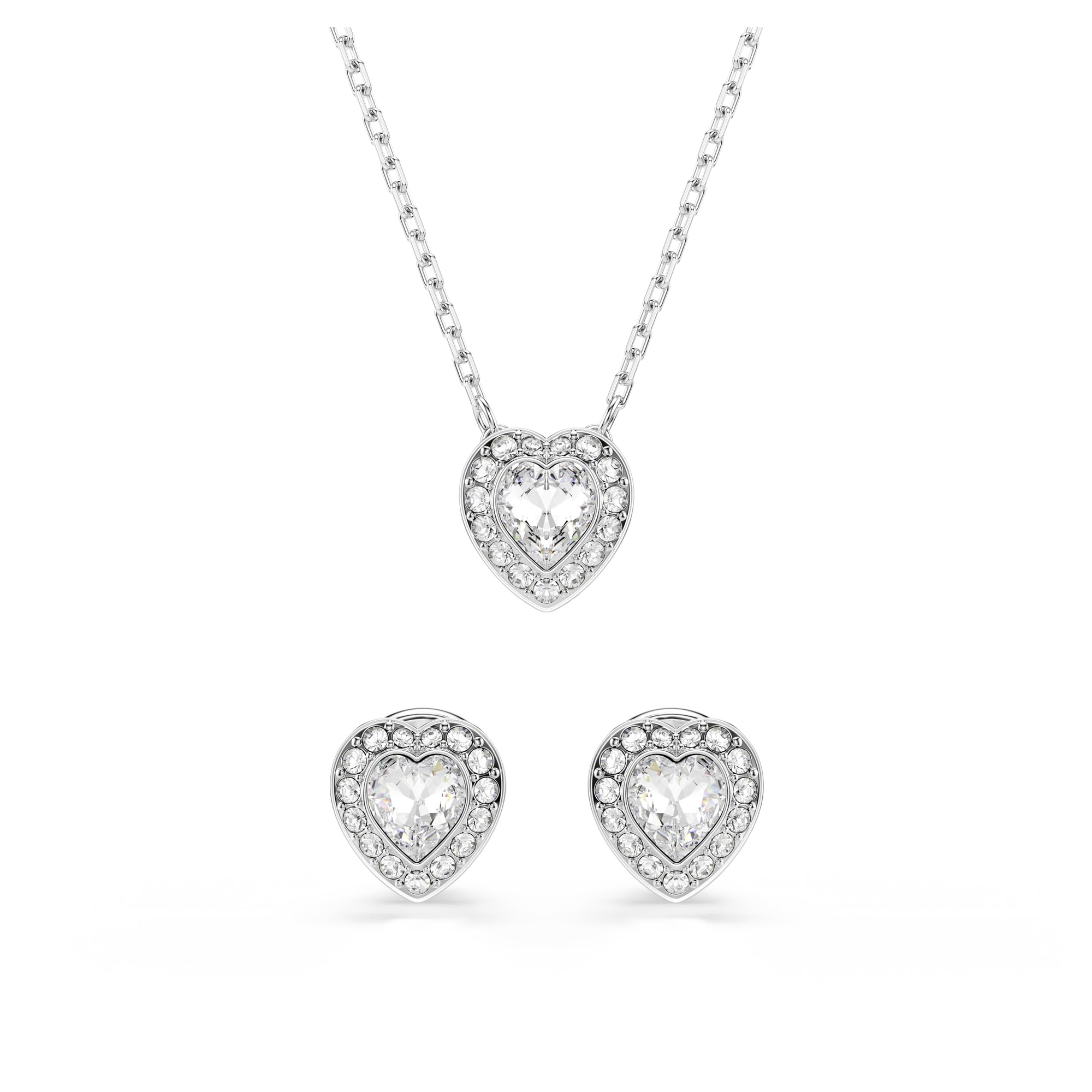 Swarovski Ariana Grande Angelic Crystal Set in Rhodium Finish - Part of the Ariana Grande x Capsule Collection