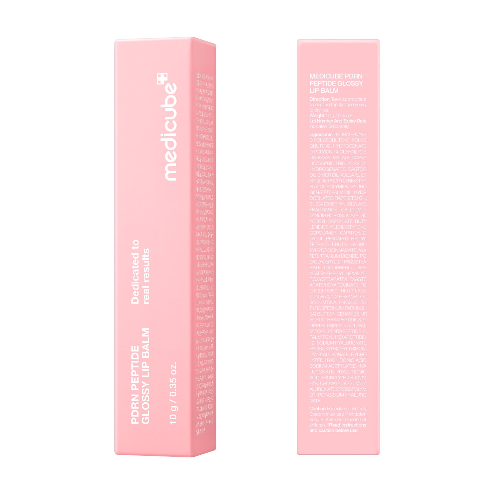 medicube PDRN Peptide Jelly Gloss Balm | Moisturizing Lip Gloss with Pink Peptide, Hyaluronic Acid, Ceramide & Shea Butter | Clear Gloss with Silver Pearl for a Plump, Glossy Lips | 10g