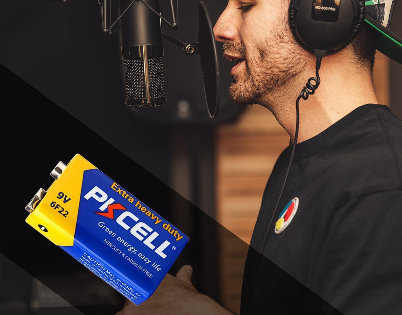 PKCELL 9V Battery Carbon Zinc for Smoke Detectors 6F22 Battery, 10-Year Shelf Life,Ultra Long-Lasting(4 Count)