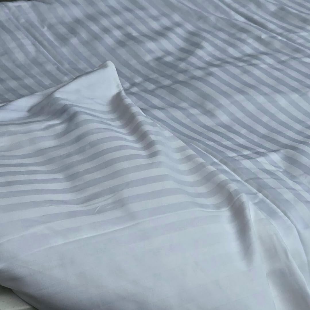 Continental Bedding Duvet Cover Protector for Toddler Comforter, 100% Cotton, Zipper to Block Blanket from Dust Fits Standard Crib & Toddler Bed, 39x47 Inch, White