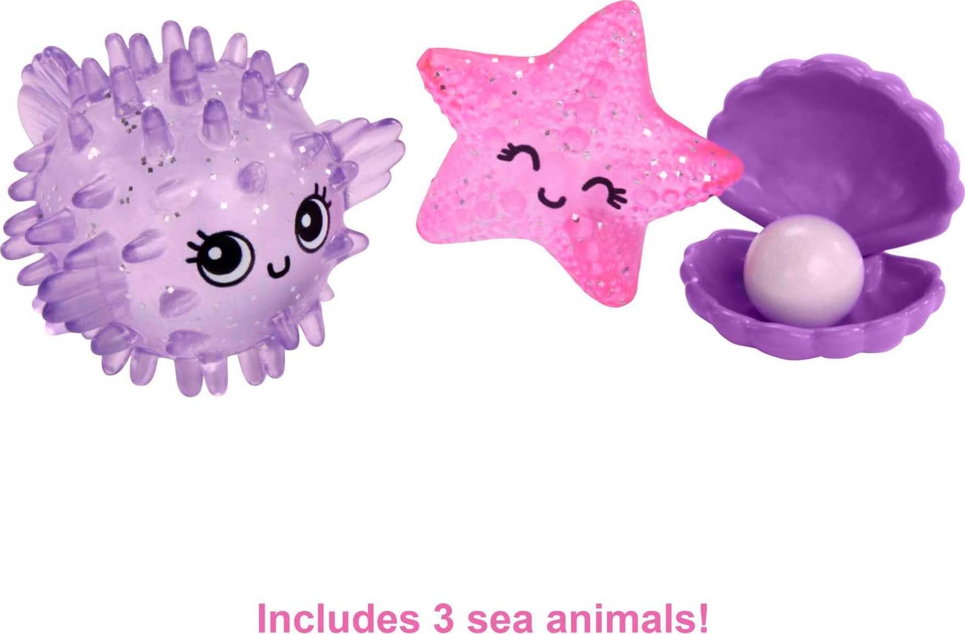 Barbie Mermaid Power Chelsea Small Doll with Blue & Purple Hair, 2 Ocean Pets & Treasure Chest Accessory