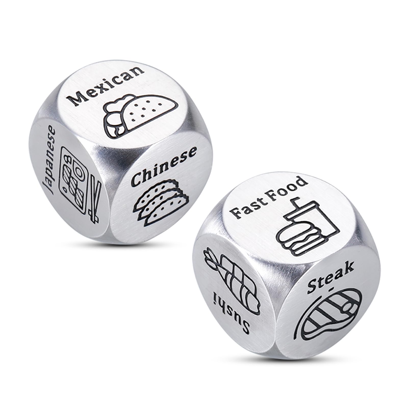 Anniversary for Her Him Wedding Gifts Stocking Stuffers for Women Men 2PCS Food Decider Date Night Idea Gifts for Boyfriend Girlfriend Wife Husband Birthday Christmas Valentines Day Gifts for Him Her