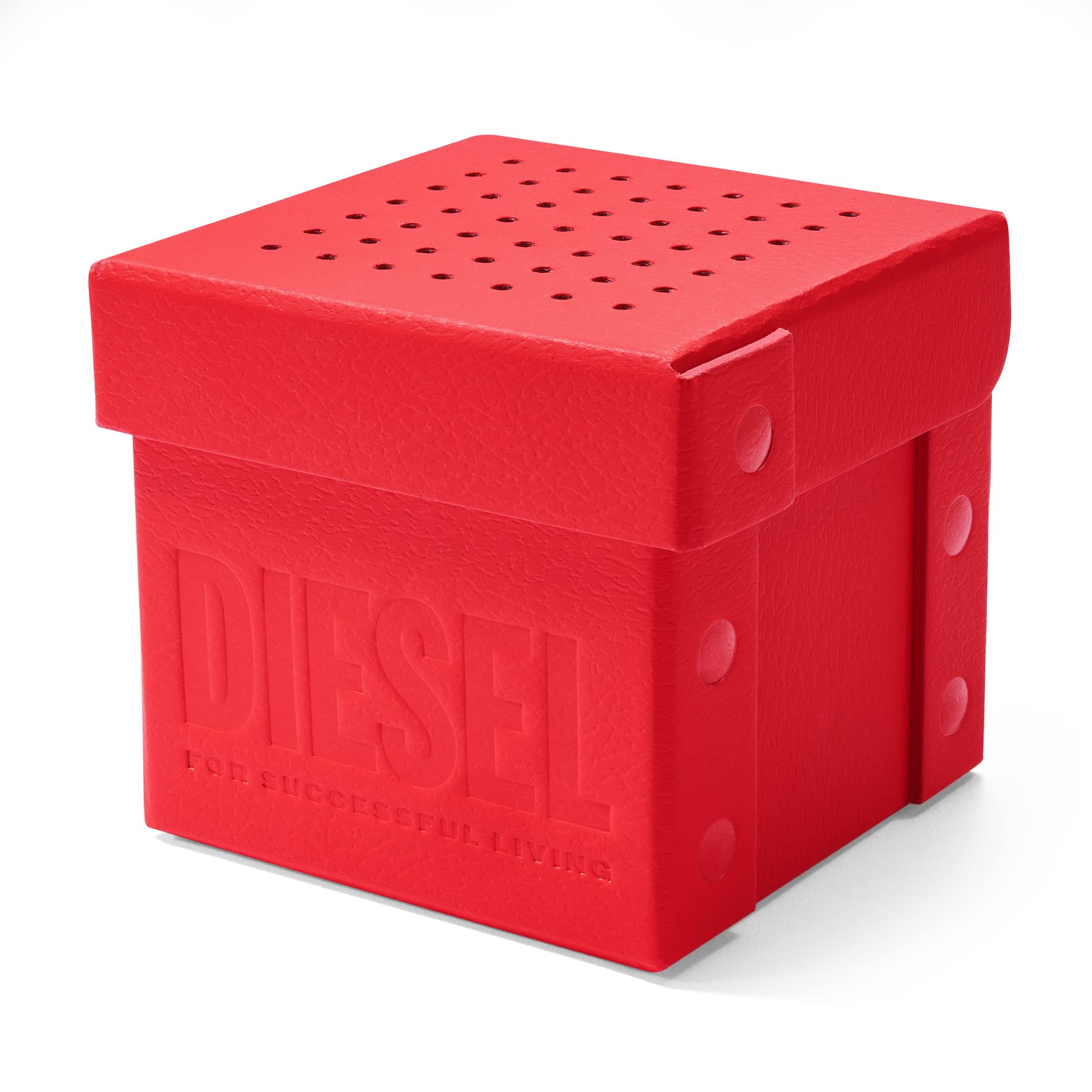 Diesel Double Down Silicone Three-Hand Analog Men's Watch, Color: White (Model: DZ1436)