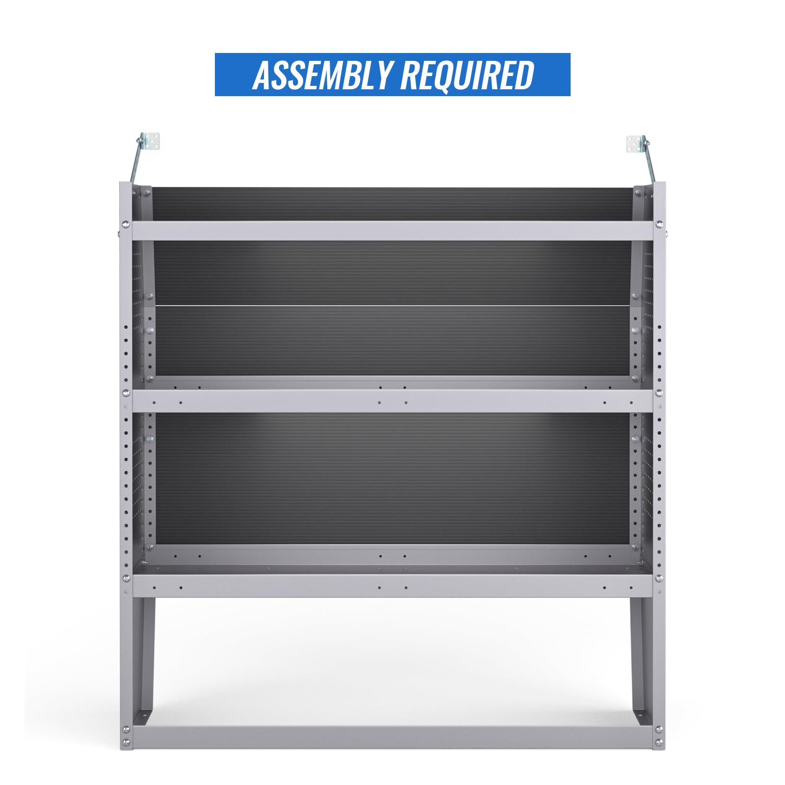 AA Products SH-4304 Steel Van Shelving Storage System Fits for NV200, Transit Connect 2014+, Promaster City and Chevy City Express, Contoured Shelving Unit, 42" W x 43" H x 13" D