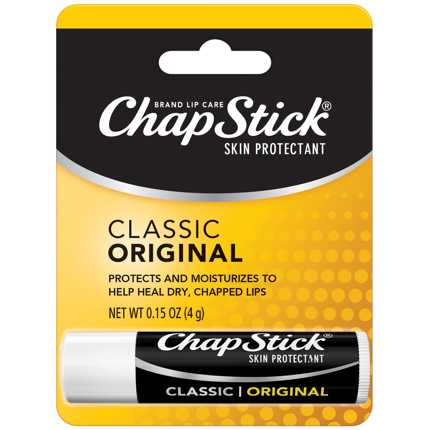 ChapStick Classic Original Lip Balm – Moisturizing Lip Care for Dry, Cracked Lips, 0.15 Oz Ea
