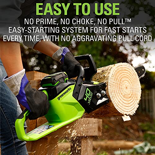 Greenworks 40V 14" Chainsaw, Tool Only