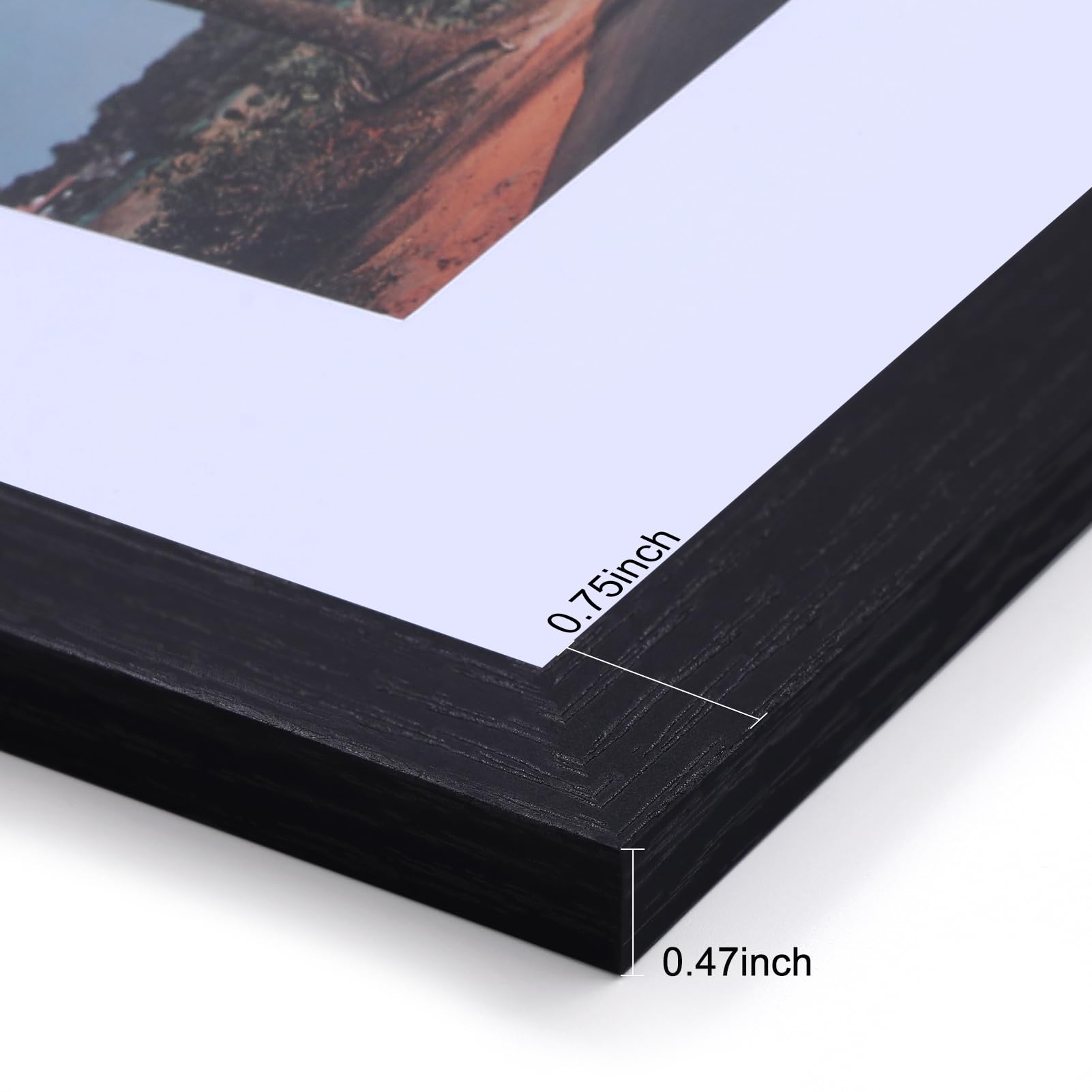 Vittanly 10 Pack Picture Frames Collage Wall Decor, Gallery Wall Frame Set for Wall or Tabletop Display, Multi Sizes with Two 8x10, Four 5x7, and Four 4x6 Photo Frames, Black