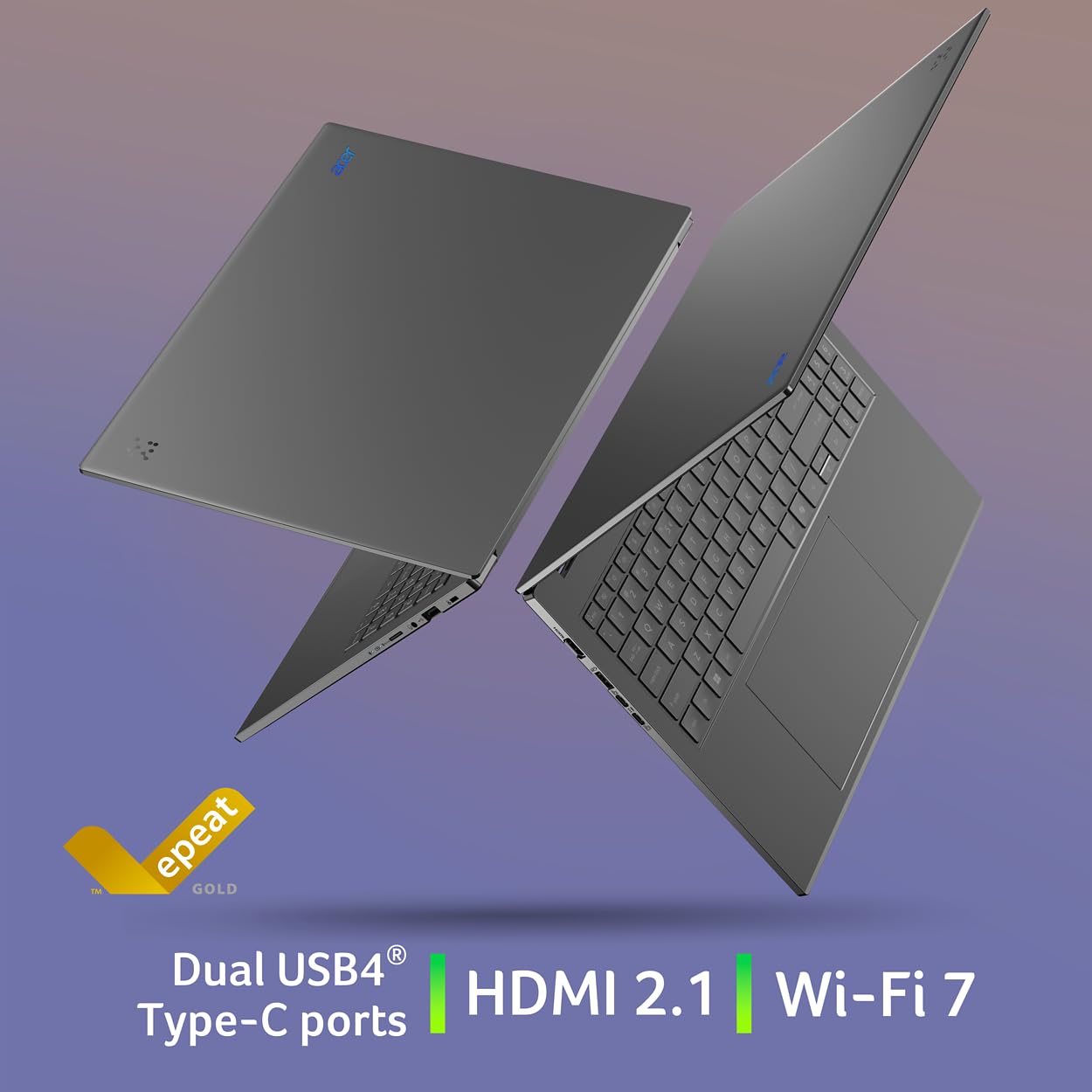 acer Aspire 16 AI Copilot+ PC | 16" WUXGA 120Hz Multi-Touch Display | Snapdragon X X1-26-100 | NPU: 45 Tops - GPU: Up to 1.7 TFLOPs | 16GB LPDDR5X | 512GB PCIe Gen 4 SSD | Wi-Fi 7 | A16-11MT-X669
