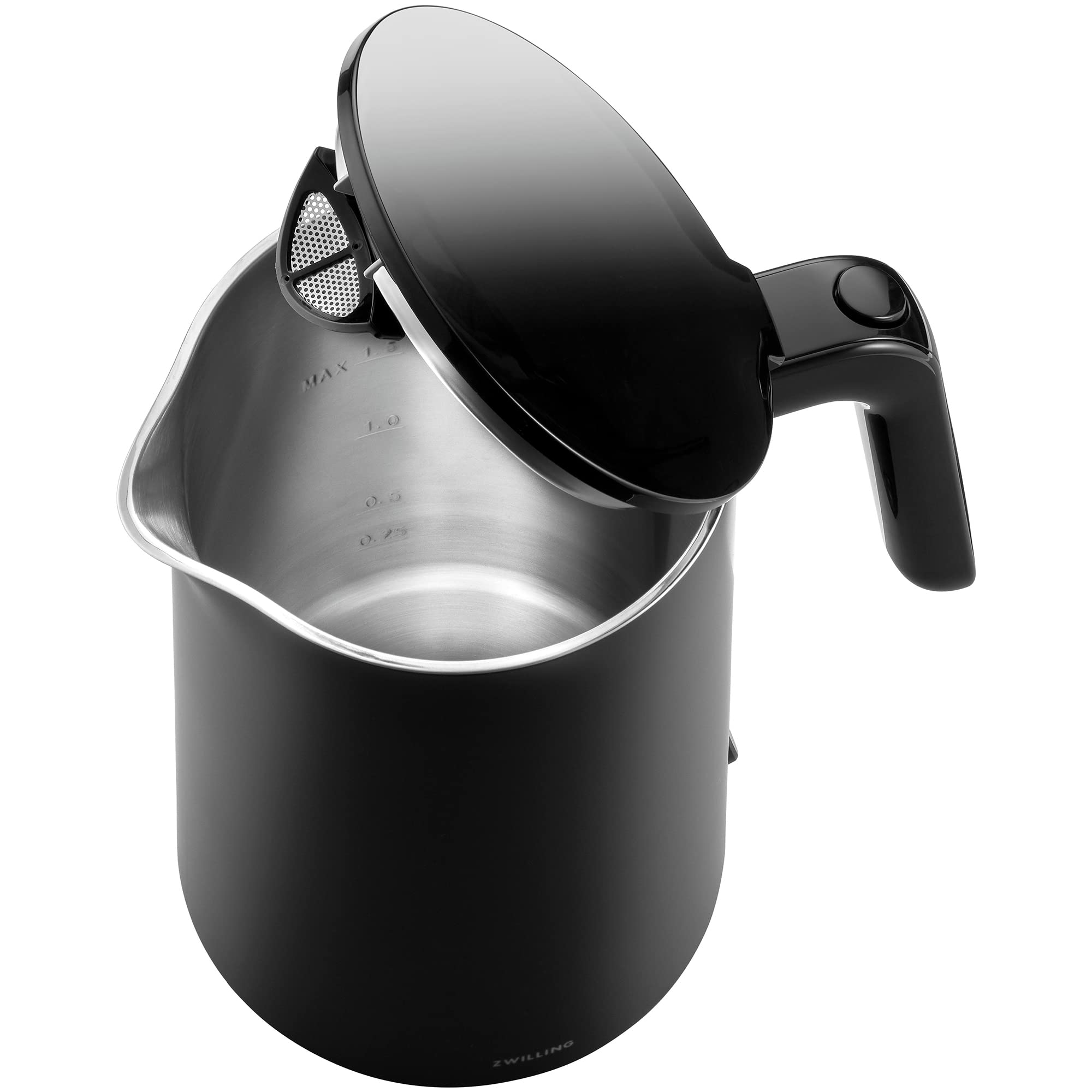 ZWILLING Enfinigy Cool Touch 1.5-Liter Electric Kettle, Cordless Tea Kettle & Hot Water - Black
