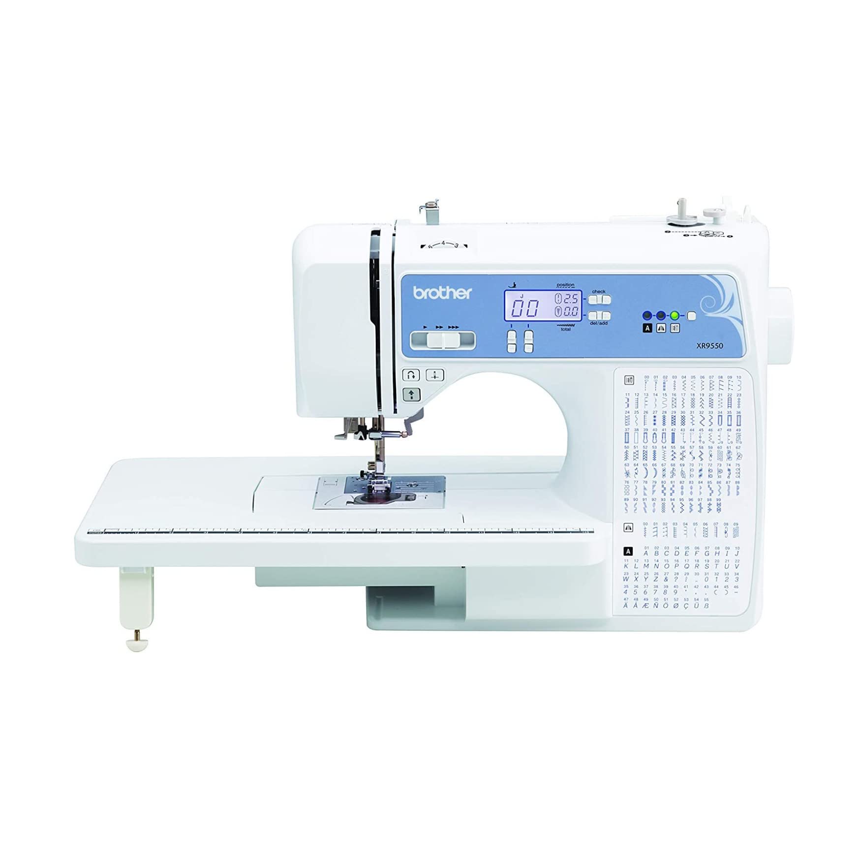 Brother XR9550 Computerized Sewing and Quilting Machine Bundle with Sewing Clips and Polyester Embroidery Sewing Thread (3 Items)