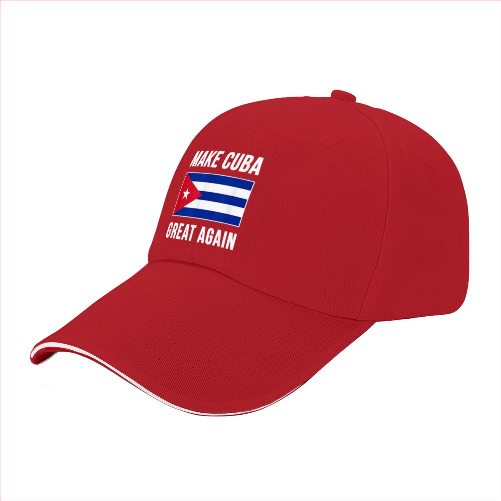 liabiliies Make Cuba Great Again Hat for Men Baseball Hats Funny Birthday Gifts for Men Red