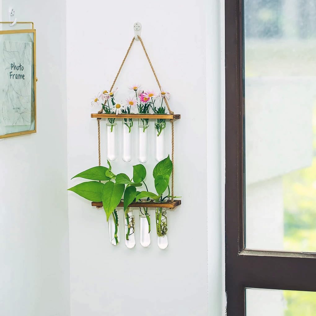 WhiskeyMade The Octet - 8 Tube Propagation Station Wall Hanger - Plat Decoation for Home or Office