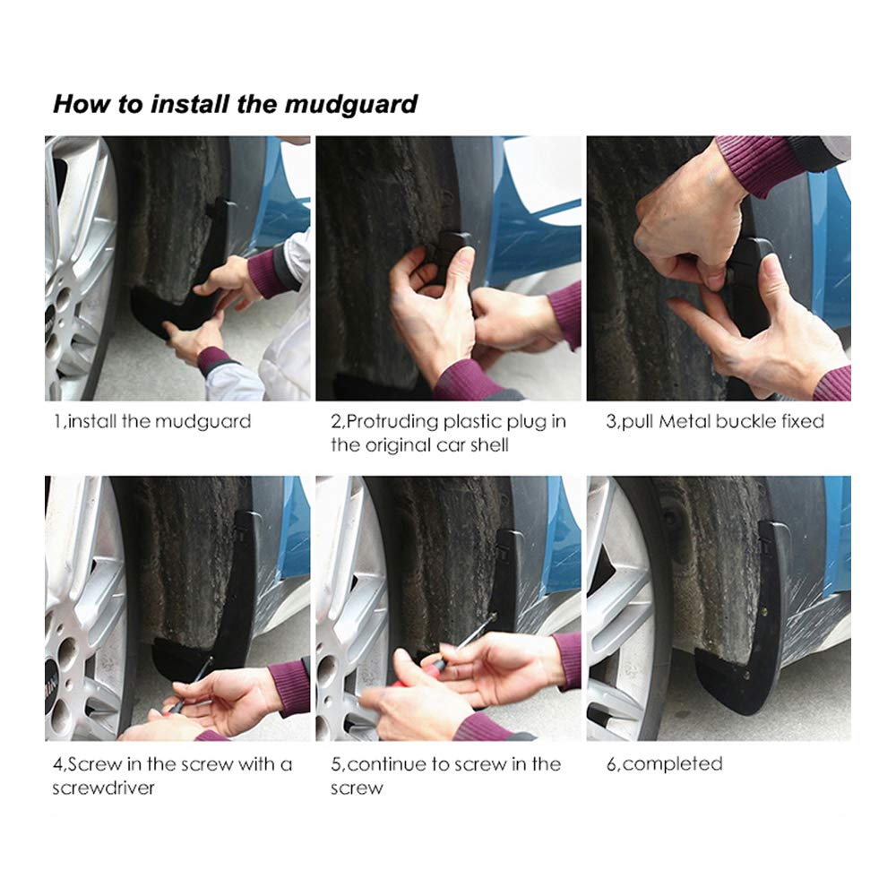 MOERTIFEI Car Mudguard Fender Mud Flaps Splash Guards Compatible with 2020 2021 2022 2023 2024 Toyota Corolla/Corolla Hybrid