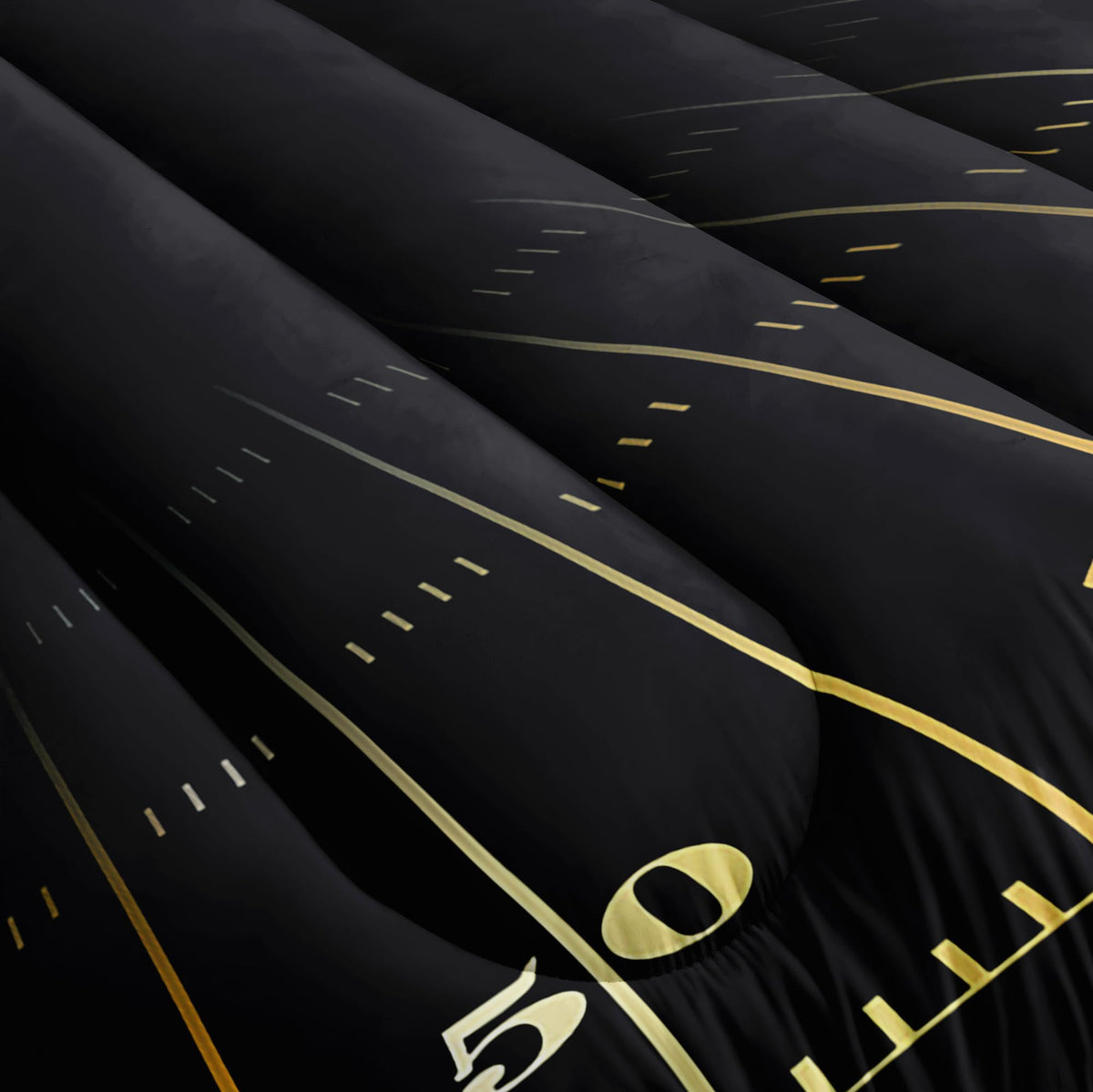 Helloosuu Football Comforter Sets,6 PCS Football Bedding Set for Boys,Kids Comforter Sets for Boys,Full Black and Gold Comforter Sets for Boys,Bed in A Bag with Sheets