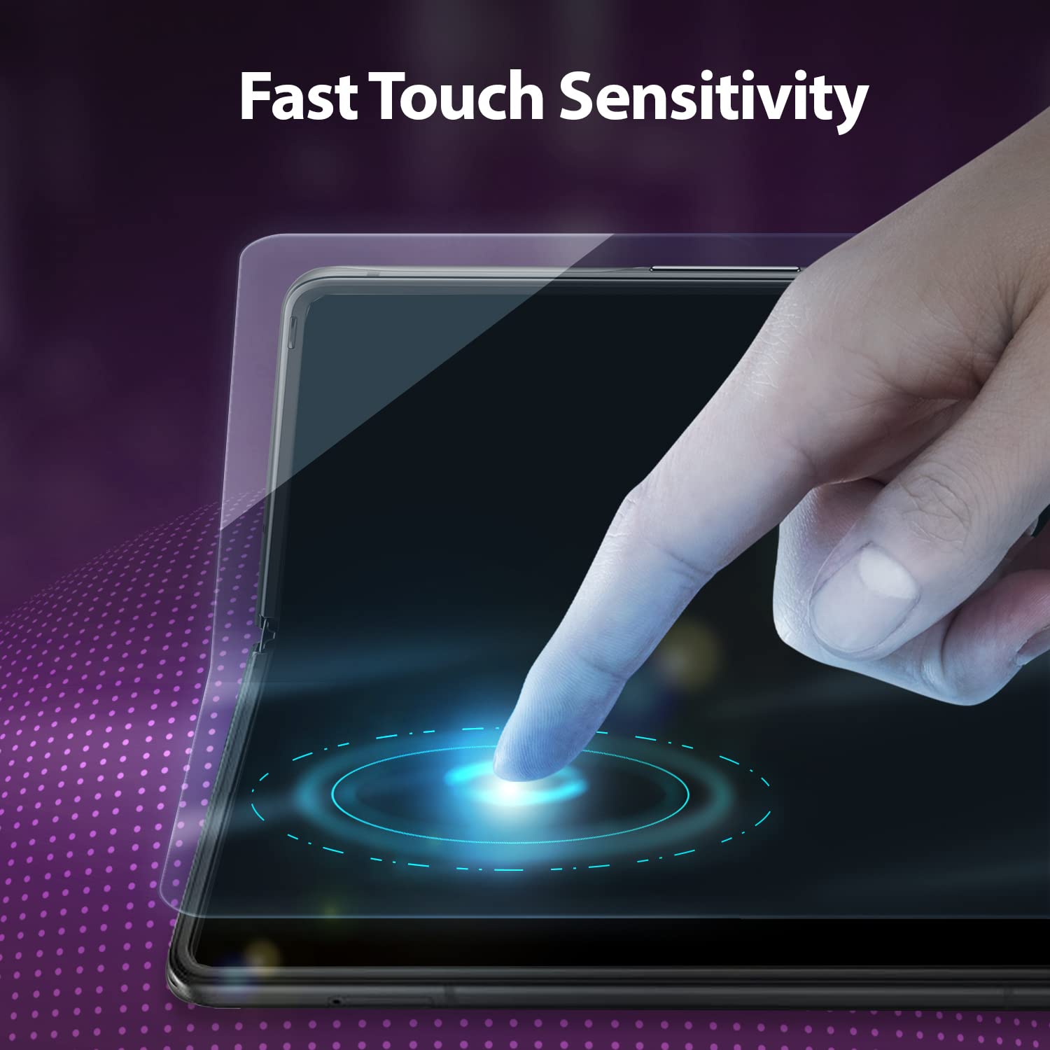 DOME GLASS Whitestone GEN Film Screen Protector for Samsung Galaxy Z Fold 3 (2021) Anti-Bubble HD Clear Hard Coated PET Film Screen Guard