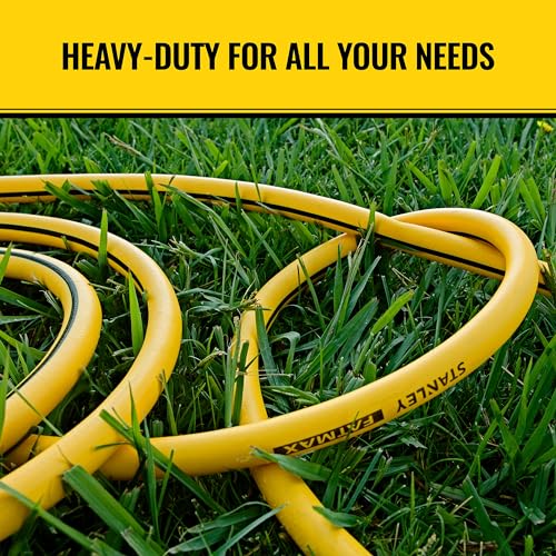 Stanley Fatmax Professional Grade Water Hose, 50' x 5/8", Yellow 500 PSI