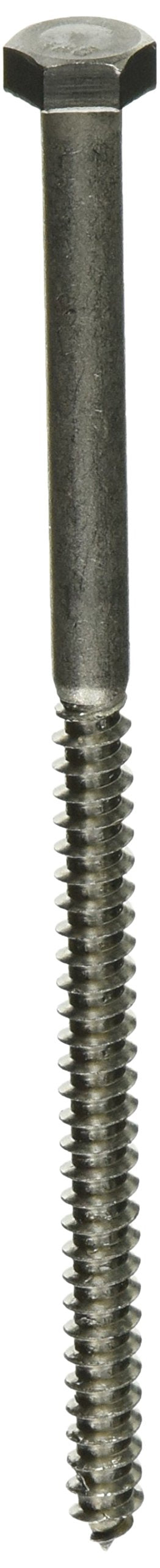 The Hillman Group 964597 5/16 x 6-Inch Stainless Steel Hex Lag Screw, 10-Pack