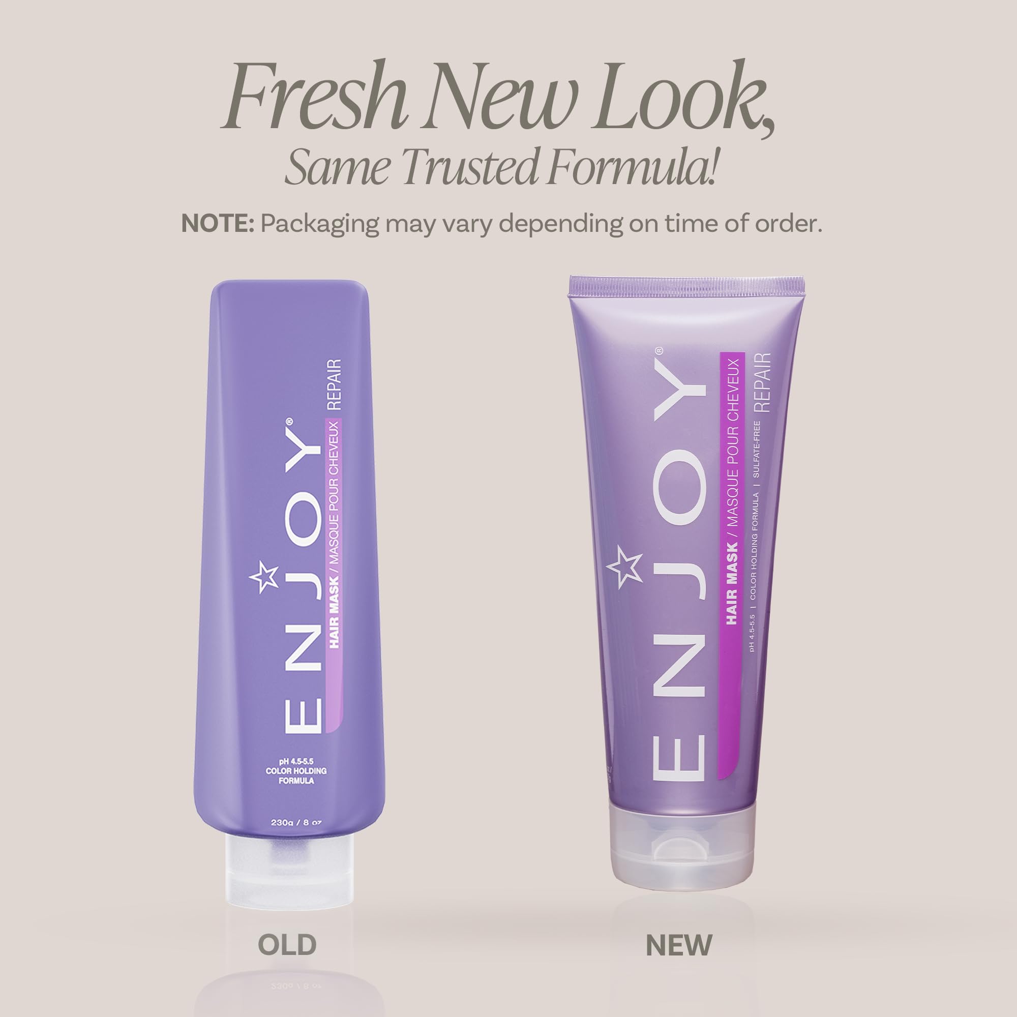 Enjoy Hair Mask 8 Oz 227 Grams | Add Moisture & Shine, Repair and Strengthen Dry, Unruly Hair | Color Safe | pH 4.5-5.5 | Sulfate-Free