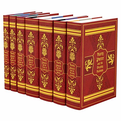 Juniper Books Harry Potter Boxed Set: Gryffindor Edition | 7 Hardcover Volumes with Custom Designed Art Book Covers | Author J.K. Rowling | Includes All 7 Volumes