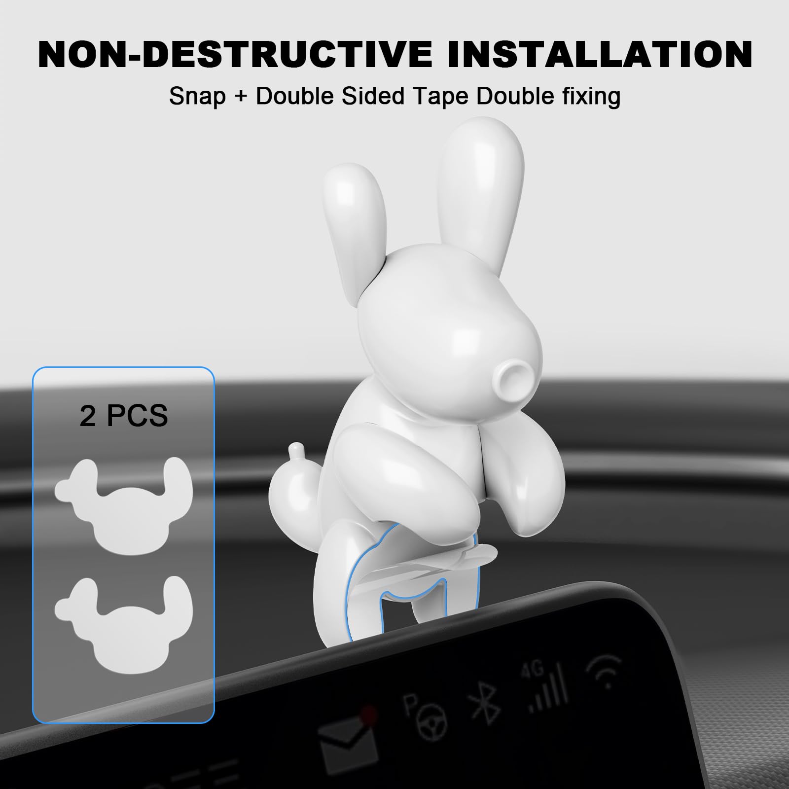 KUNIST for Tesla Model Y 2026 Dog Mode Mini Screen Decoration Ornament Funny Decors Compatible with 2017-2026 Tesla Modle 3 and New Modle Y Juniper Interior Accessories (Gift Box)