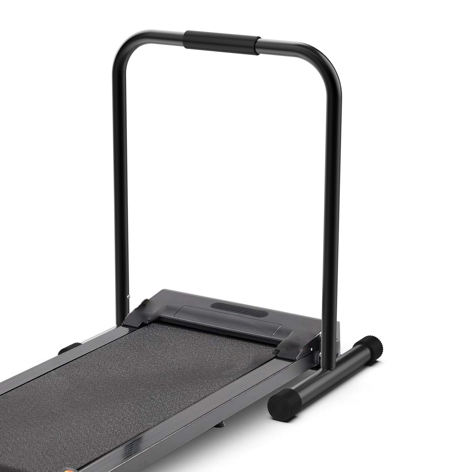 Handle Bar for Walking Pad Only, Compatible with Walking Pad 19.7'' Wide, Adjustable Handrail Height (Max 37.4''), Non-Slip Feet, Easy to Assemble, Stable Design, Black