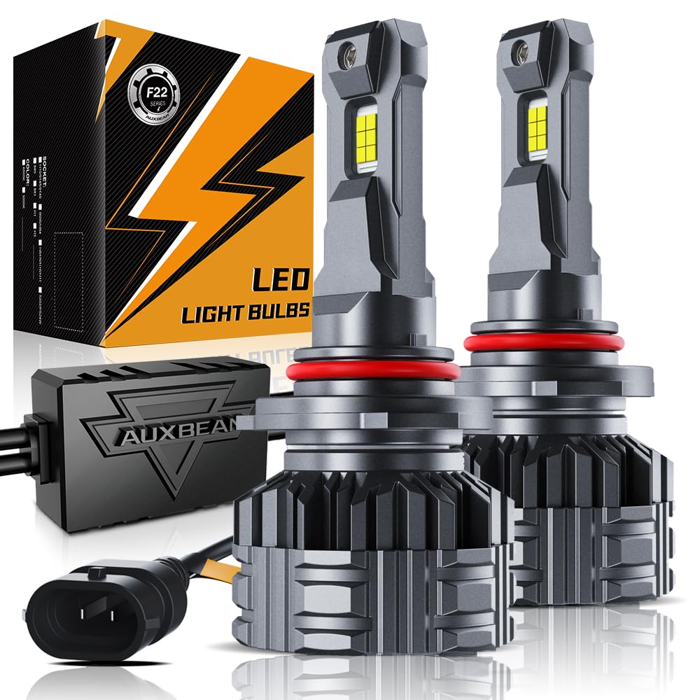 Auxbeam 9005 HB3 Fog Light,F22 Series 9005 Powersports, 6500K 110W 24000LM 700% Brighter 9005 Light For UTV ATV Offroad Vehicles