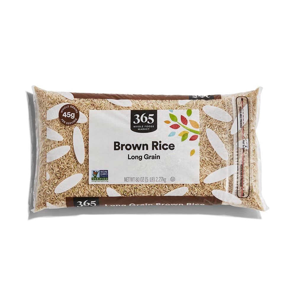365 by Whole Foods Market, Rice Brown Long Grain, 80 Ounce
