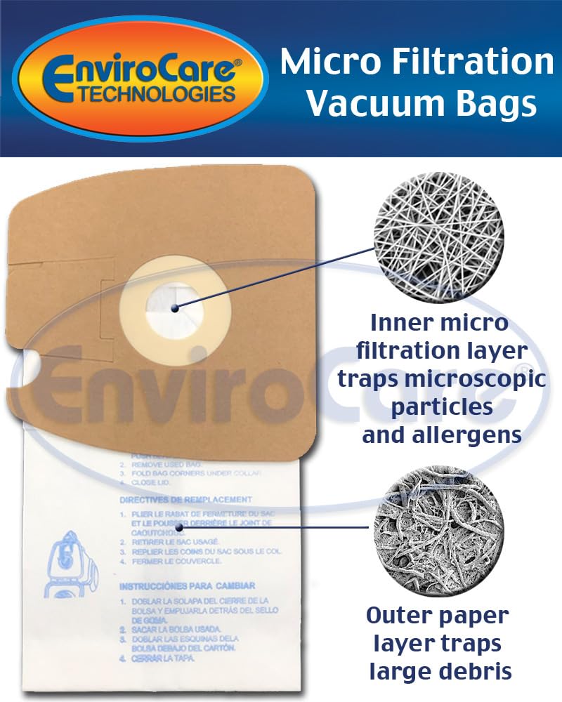 EnviroCare Replacement Vacuum Bags for Eureka Style MM Eureka Mighty Mite 3670 and 3680 Series Canisters 18 Bags