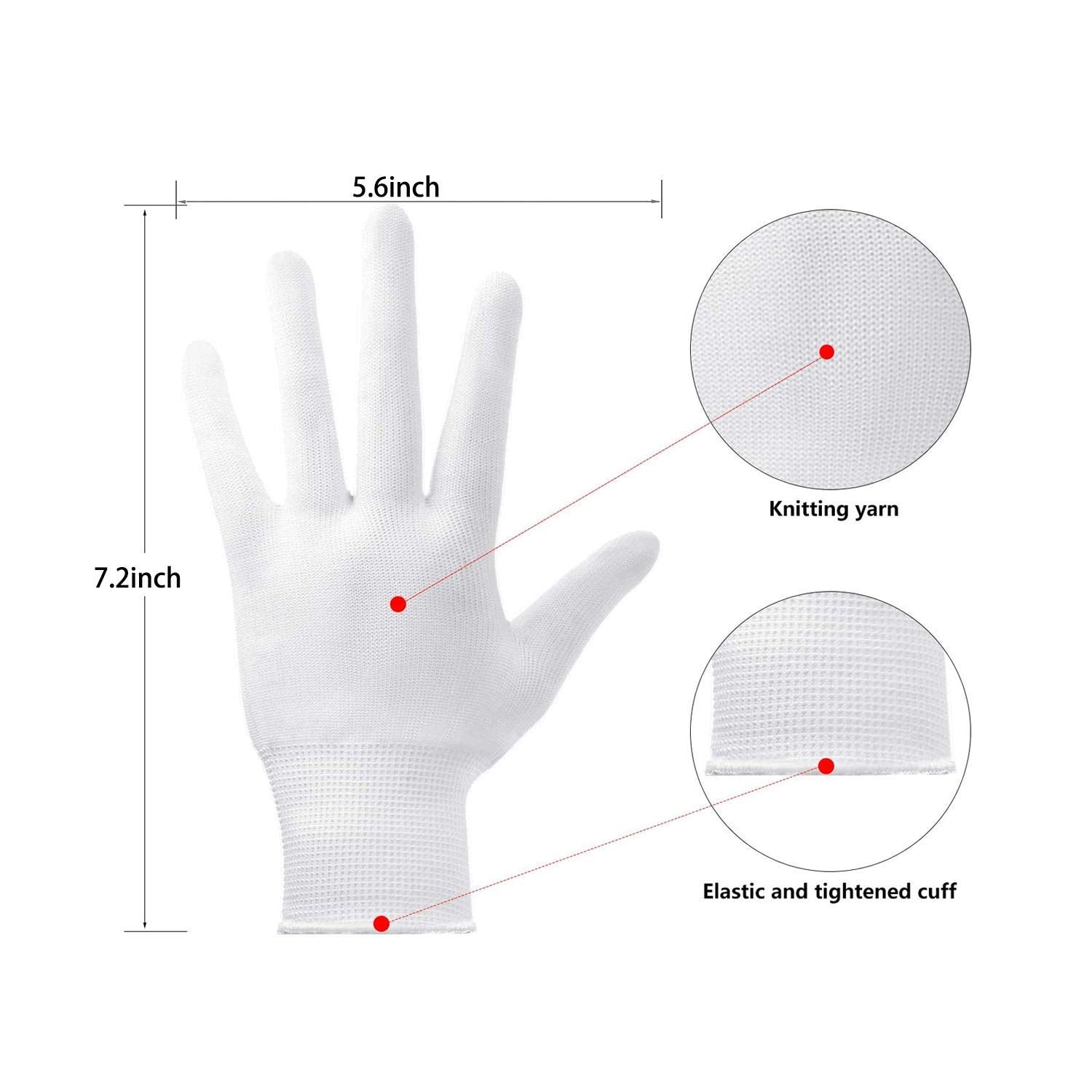 WEICHUANGXIN LED Gloves, 12 Color Changing Flashing Skeleton Gloves, Cool Light Up Costume for Halloween Christmas Birthday Party, Best Gifts for Age 8-14 Years Kids, 1 Pair(Large)