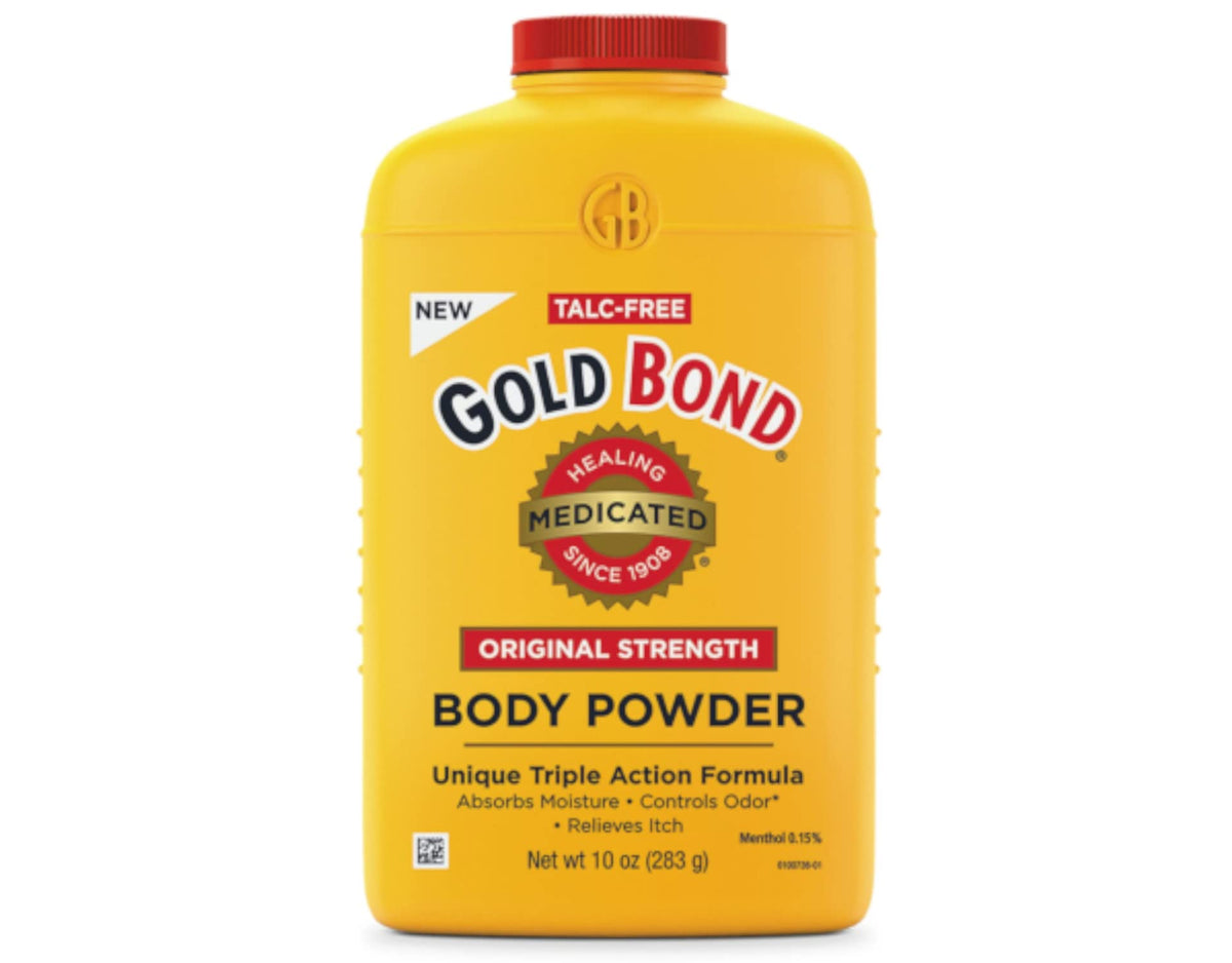 Gold Bond Medicated Powder Triple Action Relief 10 Ounce (Talc-Free)