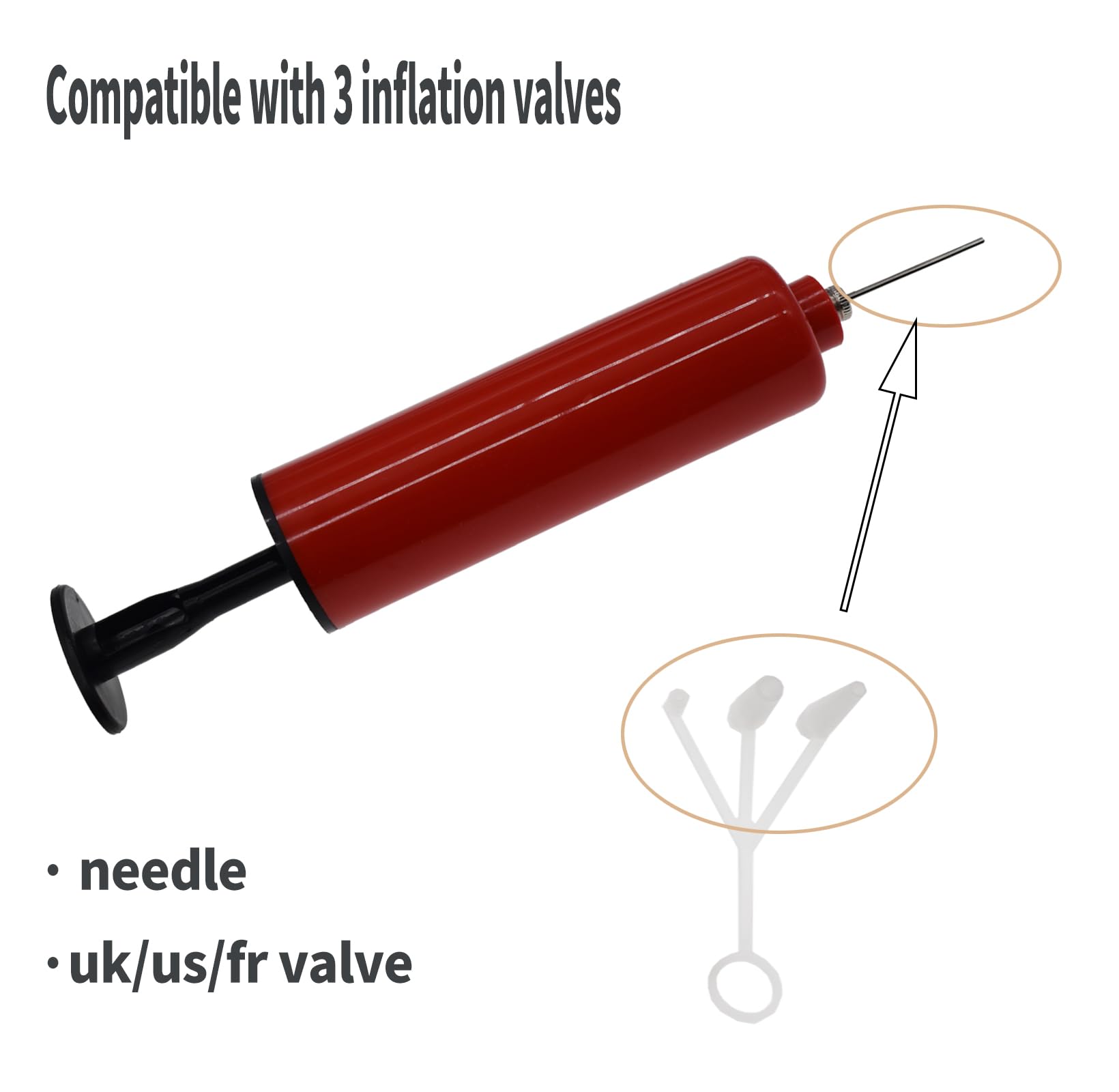 CIZEBO Ball Pump for Sports Balls with 10 Needles, Air Pump for Basketball Soccer Exercise Ball, 1 Ball Pump +10 Needles +1 Extension Hose+1 Multi Connector