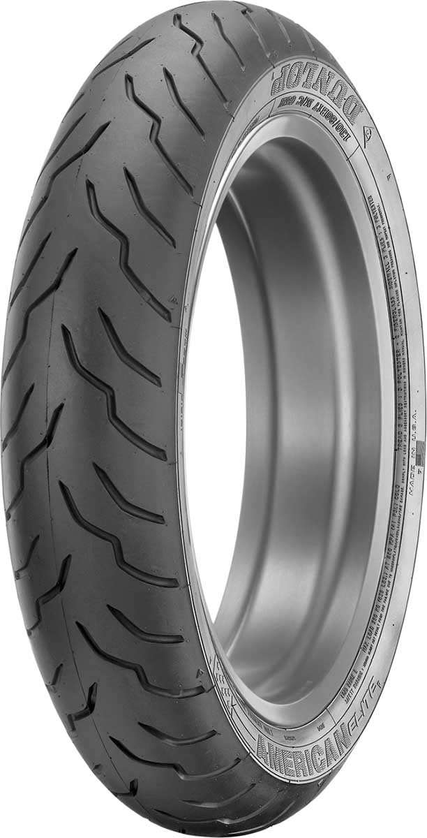 Dunlop American Elite Front Motorcycle Tire 130/60B-19 (61H) Black Wall – Fits: Harley-Davidson® CVO Road Glide Custom FLTRXSE® 2012–2013