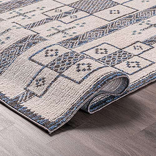 nuLOOM Erika Transitional Tribal Area Rug, 4x6, Grey